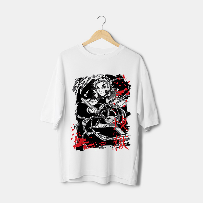 rengoku kyojuro manga t shirt Maroc
