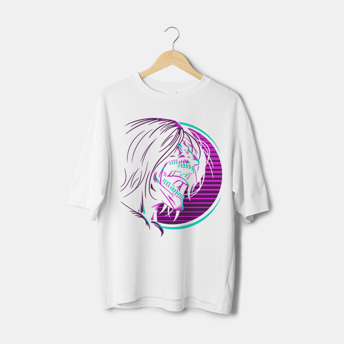 T-shirt Visage Eren rétro t-shirt Maroc