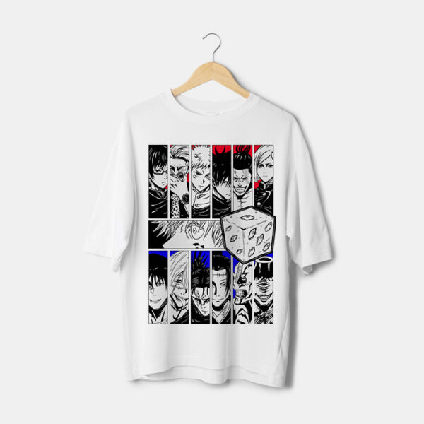 t-shirt jujutsu kaisen personnage maroc