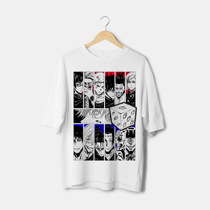 t-shirt jujutsu kaisen personnage maroc