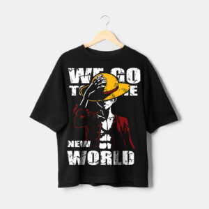 chapeau de paille Luffy sur t-shirt maroc