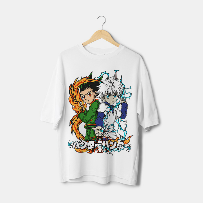 T-shirt gon et killua Maroc