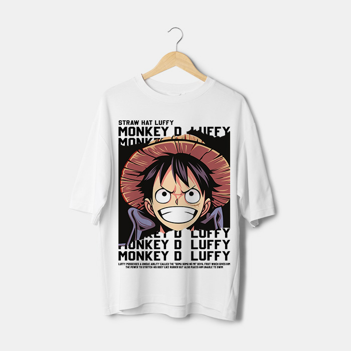 t-shirt Luffy visage Maroc
