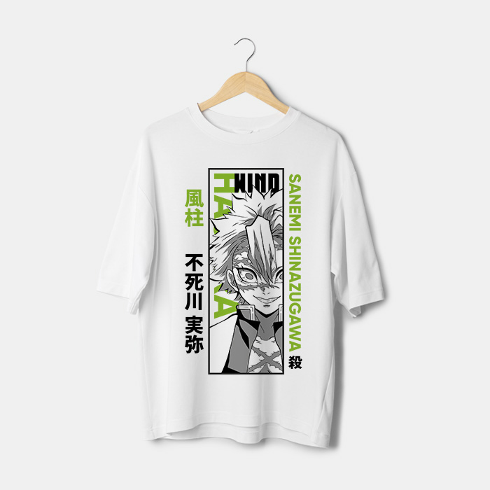 T-shirt Sanemi Shinazugawa manga Maroc