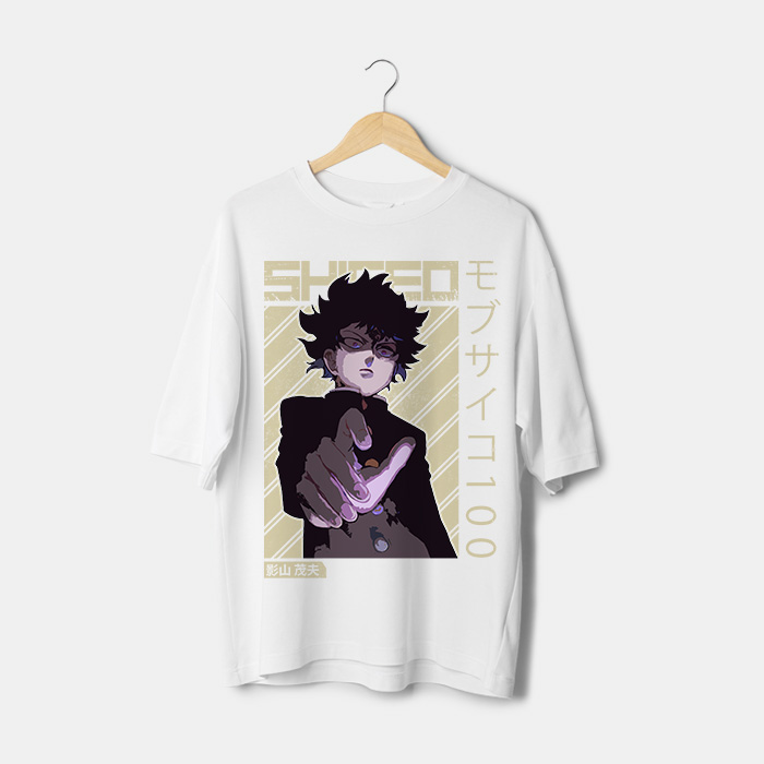 T-shirt ouversize Mob Psycho 100 Maroc