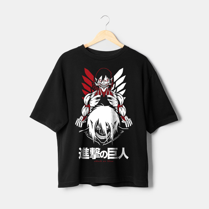 T-shirt Attack on Titan manga maroc