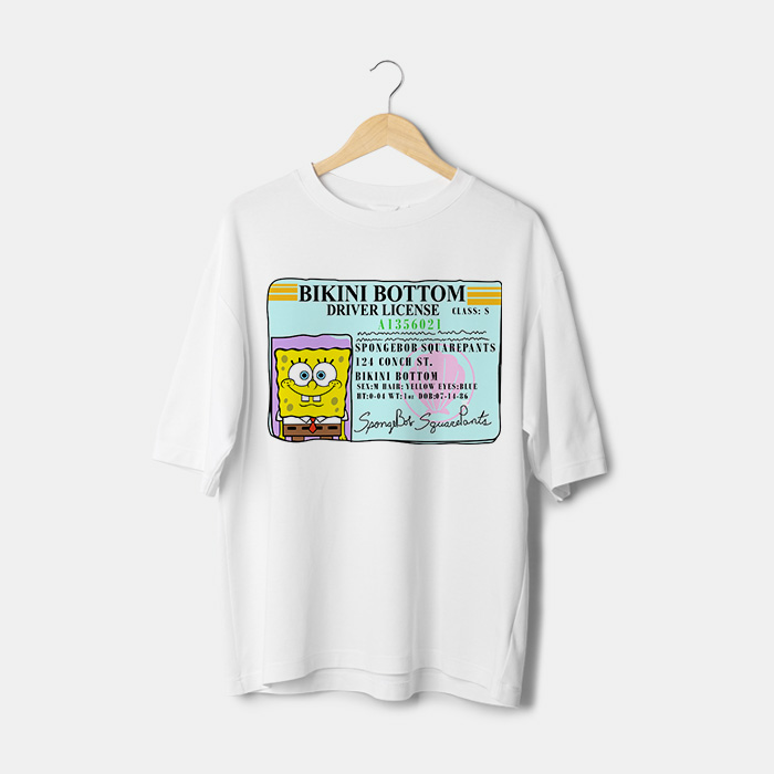 T-shirt permis de conduire Bob l'éponge maroc