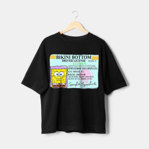 T-shirt permis de conduire Bob l'éponge maroc