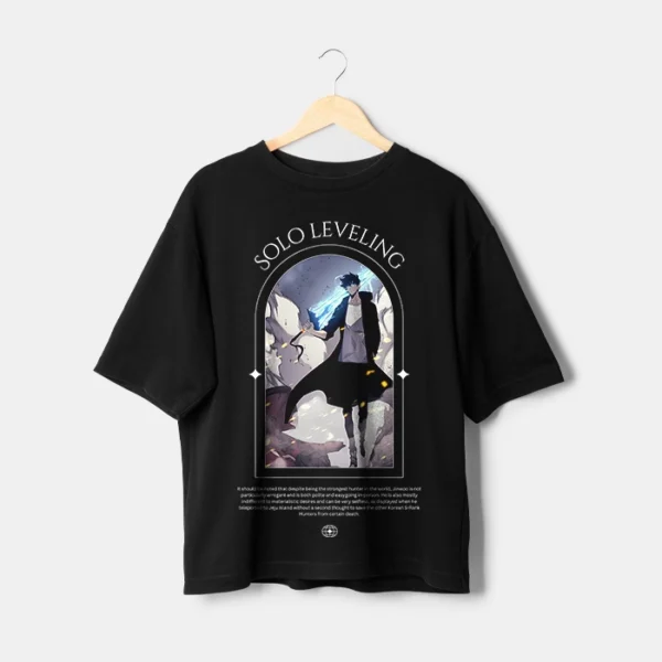 Solo Leveling t-shirt noire Maroc
