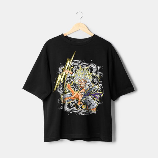 t-shirt one piece noir Maroc